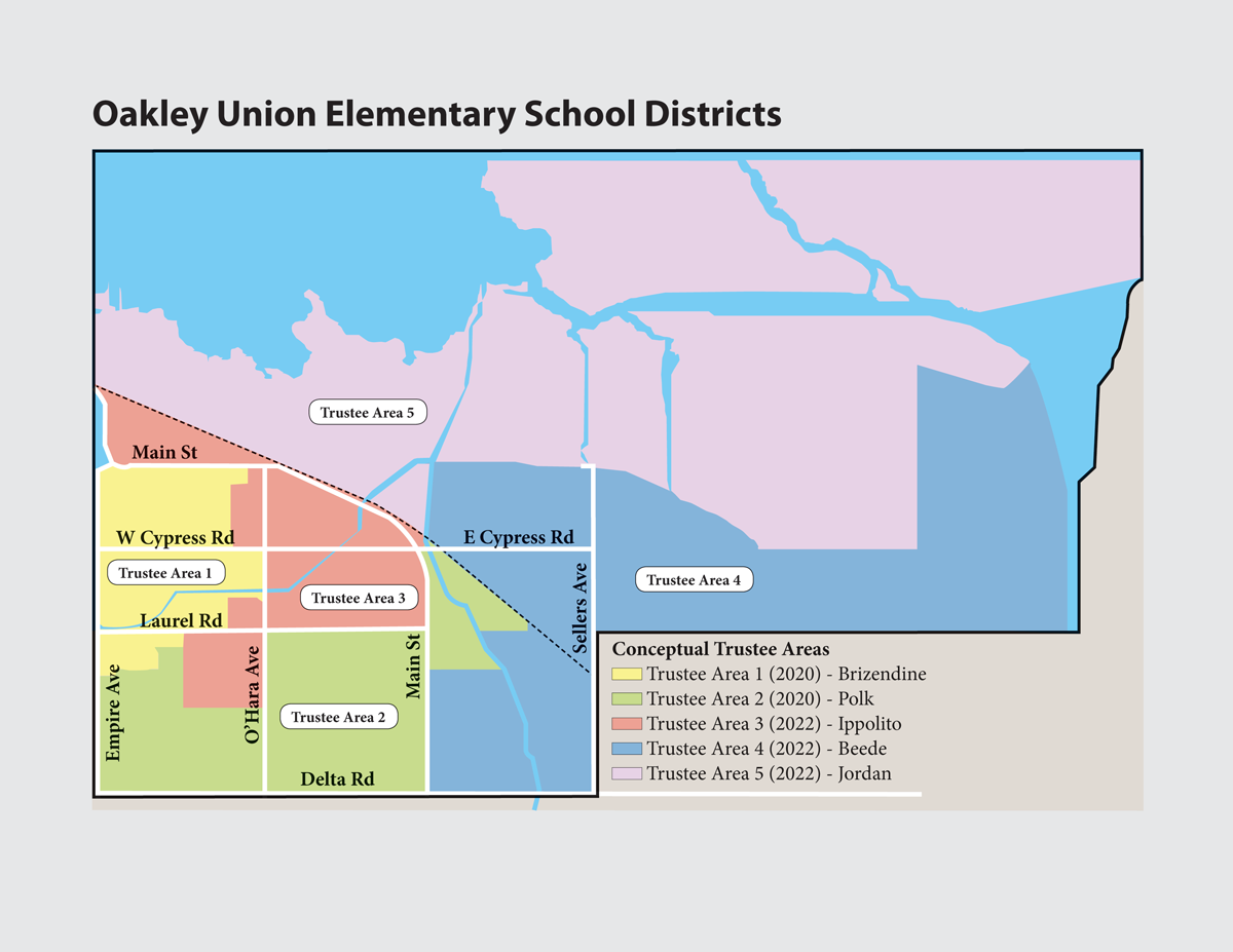 Oakley Union Elementary School District Election Map